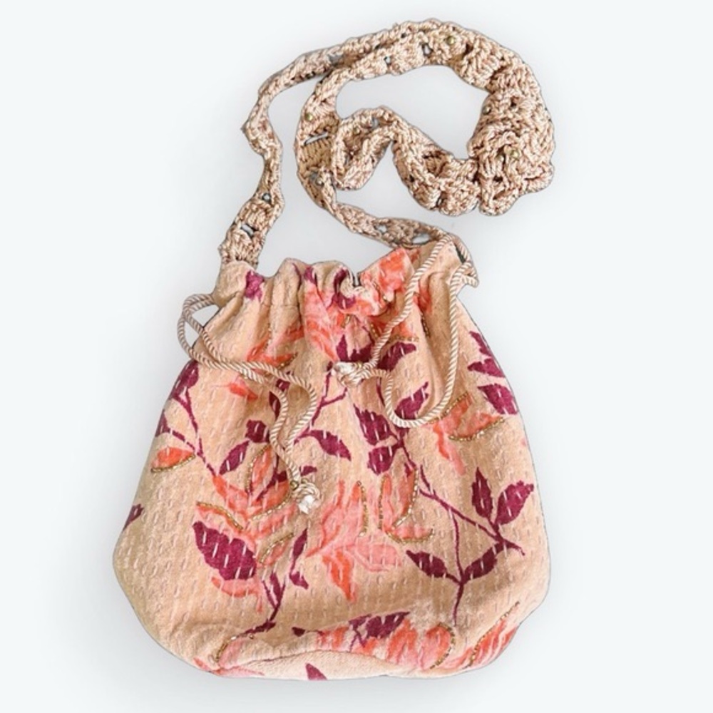 Free People Velvet Moon Crossbody Bag in Pink NWOT